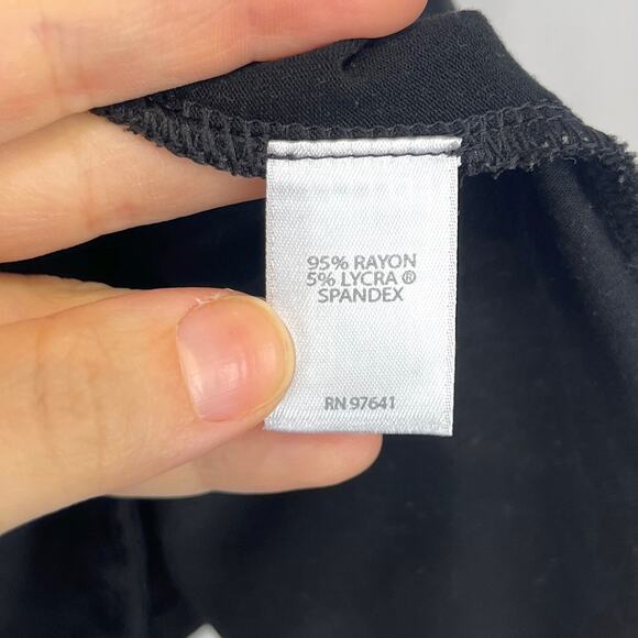 J. JILL Wearever Sleeveless Tank Top Pullover Stretch Rayon Jersey Black Size XL - Picture 9 of 11